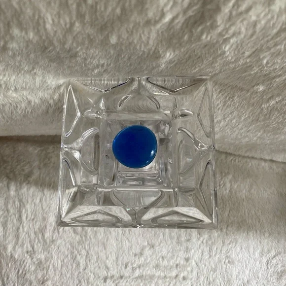 Vintage PARTYLITE Reversible Quad Crystal Candle Holder/Vase RETIRED - Picture 4 of 10